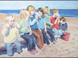 Children on the Beach • 20 x 28 • SOLD