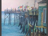 Summer Fishing on Avalon Pier • 12 x 16 • Sold