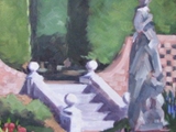 Elizabethian Gardens' Statue • 11 x 14 • $475 Framed