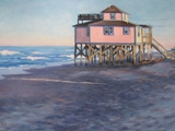 Sunset for Pelican Perch, Kitty Hawk Beach • 20 x 30 • $650